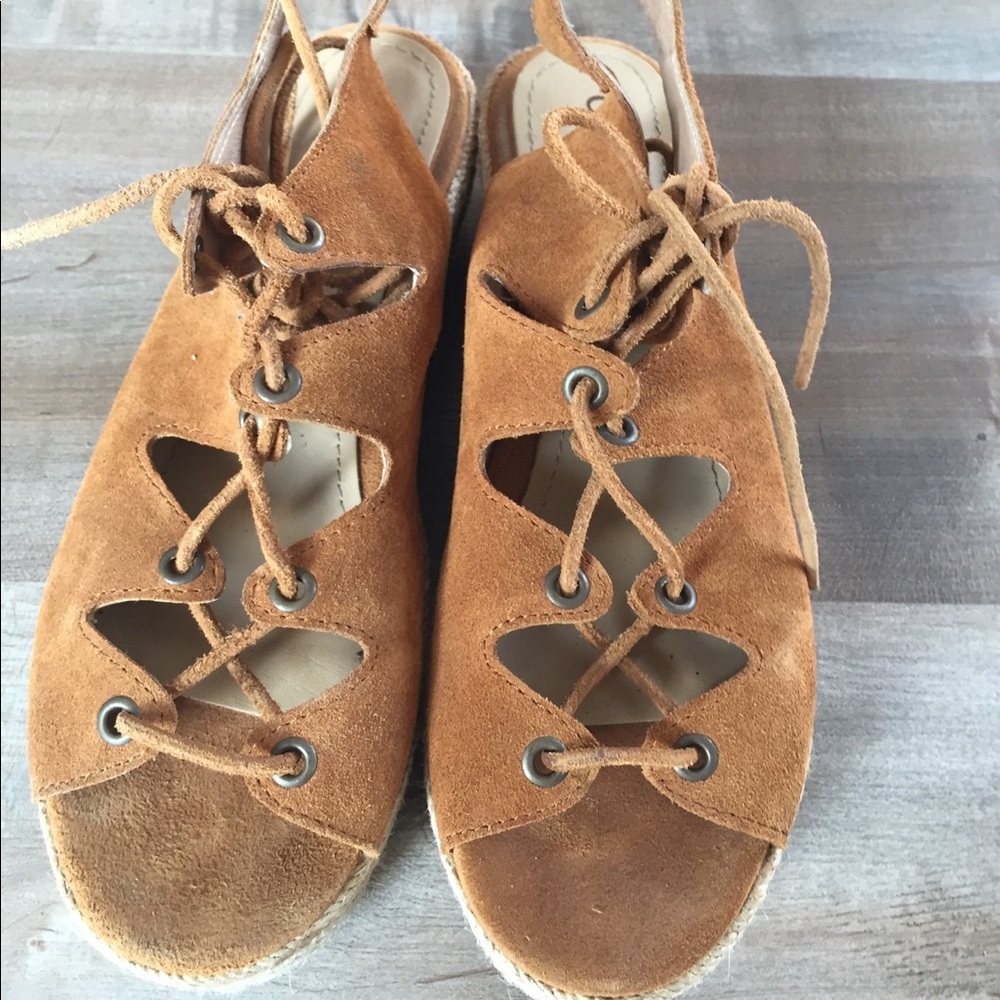 Cubanas ankle-tie suede espadrilles